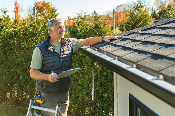 Professional Storm Damage Roof Repair technician working in North Fork, ID